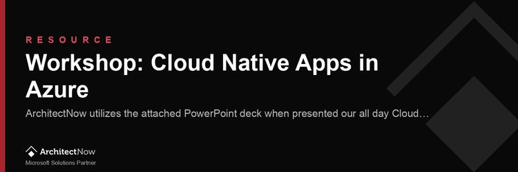 Workshop: Cloud Native Apps in Azure