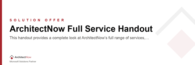 ArchitectNow Full Service Handout