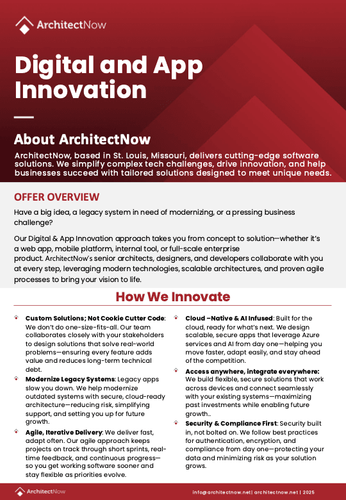 Digital and App Innovation