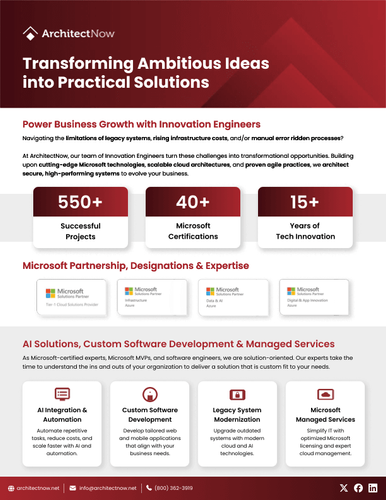 ArchitectNow Technology Services Handout