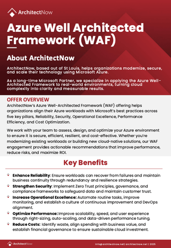 Azure Well-Architected Framework (WAF)