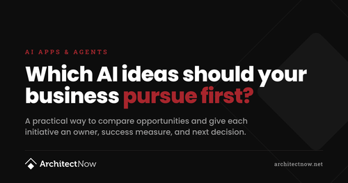 How do you turn AI ideas into a prioritized business plan?